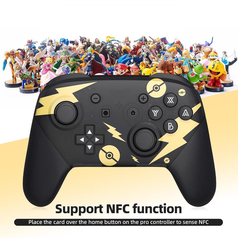 YKASEK Switch Pro Controller, Wireless Switch Controllers with Carrying Storage Case, Upgraded Gamepad Switch Remote Replacement for Switch Controller Support NFC/Dual Vibration/Screenshot/Wake-up Function - Image 2
